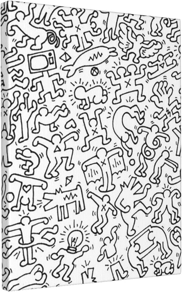 キースヘリング　壁掛け　アートフレーム　　インテリアパネル 楽天市場】アートパネル キースヘリング Keith Haring Untitled